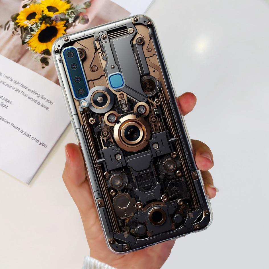 For Samsung Galaxy A9 2018 Case A920 SM-A920F Silicone Cover Popular Flower Clear TPU Soft Phone Case For Samsung A9 2018 Bumper