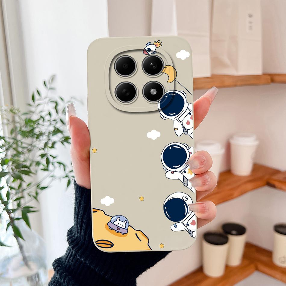 Cartoon Dinosaur Case For Poco M8 Pro 5G Back Cover For Poco M 8 Camera Lens Protection Soft Liquid Silicone Phone Protectors