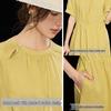 Elegant Tencel Pleated Midi Dress for Women