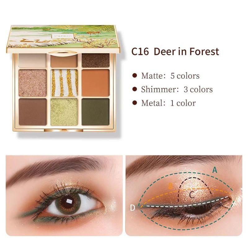 CATKIN - 9 Colors Eyeshadow Palette - C16
