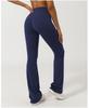 V-Waist Nude Feel Wide-Leg Yoga Pants - Women's Casual Peach Butt Flare