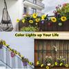 2M 20LED Sunflower String Lights Artificial Green Leaf Fairy Lights Holiday Garland For Garden Wedding Party Home Decoration