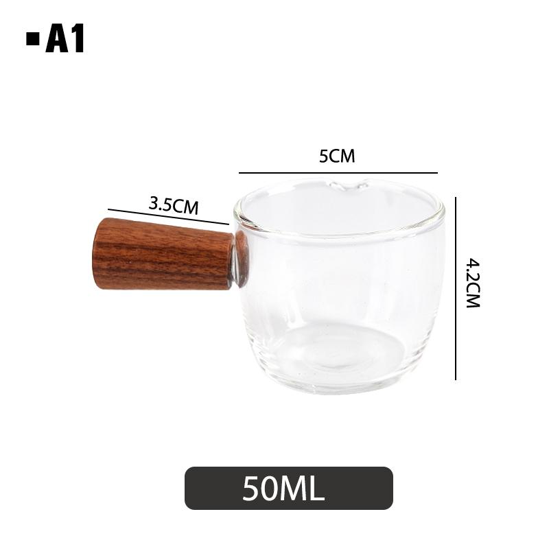 Multi-functional Taste Dish Coffee Mini Milk Cup Hand-draw Sauce Dish With Handle Glass Sauce Vinegar Snack Plate Tableware
