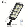 Solar street outdoor light with 200-300 LED floodlight Garden wall lamp has 3 modes Suitable for garden/commercial lighting/Path