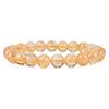 8mm Tiger Eye Crystal & Agate Beaded Bracelet - Handmade Elastic String