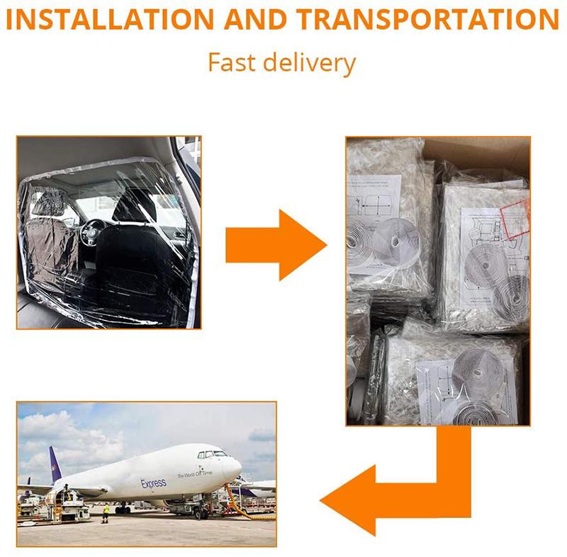 Car Seat Isolation Film Cover Prevents Saliva From Spreading Isolates The Main Driving Taxi