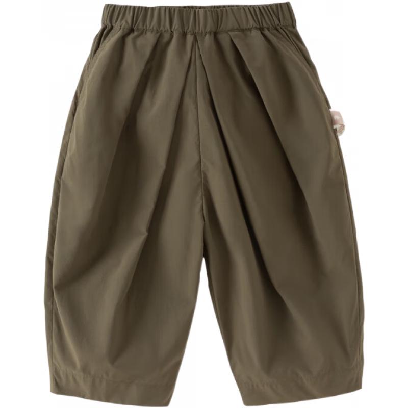 DAVE&BELLA Kids' Summer Cropped Casual Pants