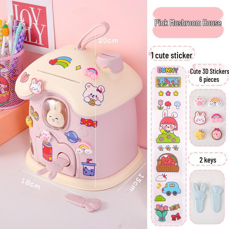 

Детский домик-гриб копилка - Копилка большой вместимости