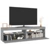 TV Cabinet with LED Lights 2 Pcs Grey Sonoma 75 X 35 X 40 Cm