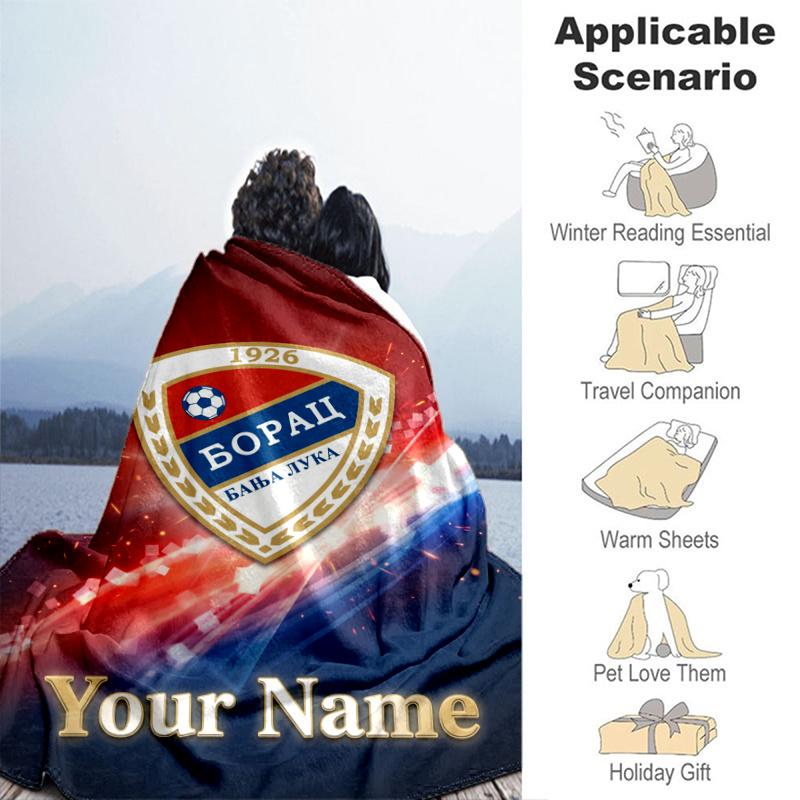 Custom Personalized Blanket Banja Luka Soft Throw Blanket, Suitable for Family and Friends, Sofa Blanket,Home Decor Christmas gift