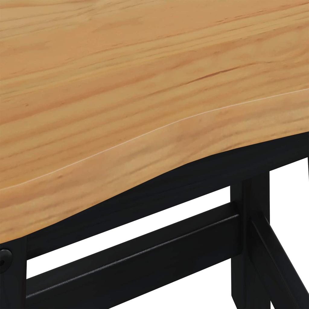 VidaXL Bar Stool EKAI 2 pcs Black 40 x 29 x 45.5 cm