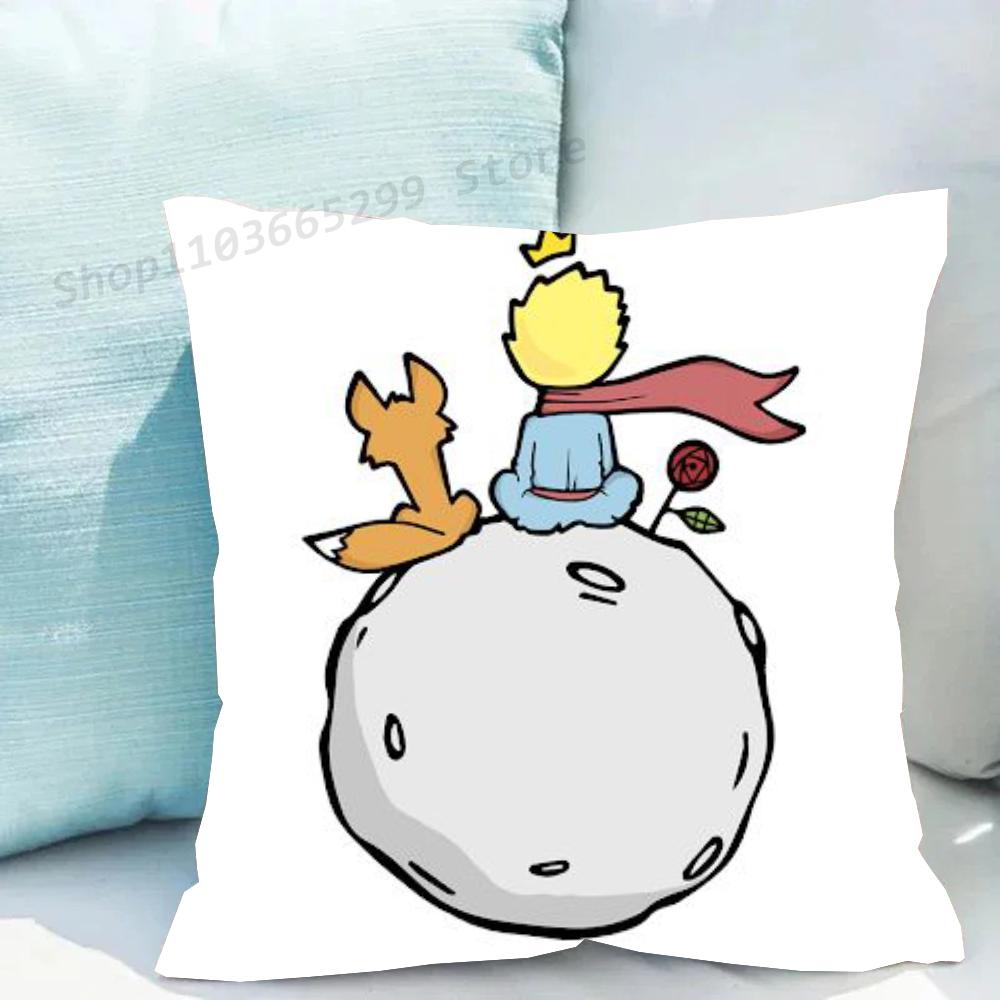 1 szt. Poszewka na poduszkę Mały Książę Skóra Brzoskwiniowa Kwadratowa Sypialnia Sofa Wypoczynek Komfortowa Poduszka Samochód Salon Dom Dekoracja