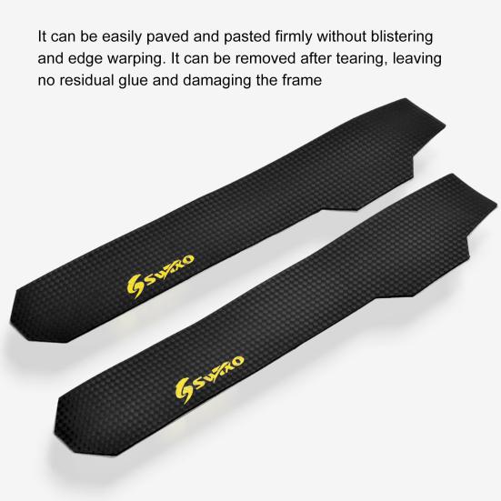Bikes & Cycling CLEAR Matte Carbon fiber chain guard Protector Guard ...