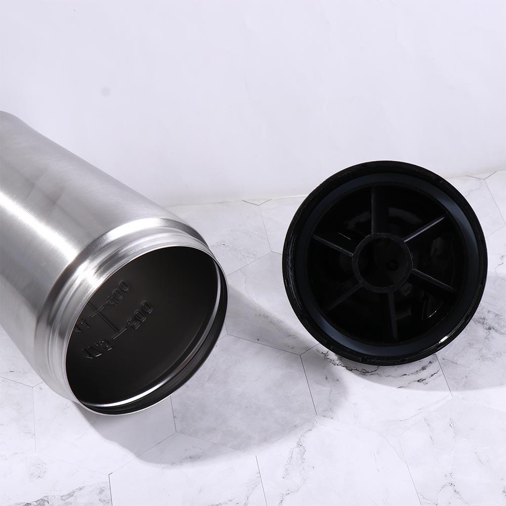 500ml/750ml Proteinpulverflasche 304 Edelstahl Fitness Proteinpulverbecher Camping