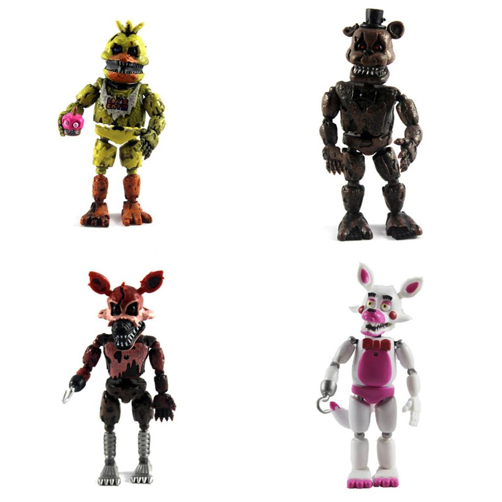 Captivating 19cm Fnaf Five Nights At Freddy's 6pcs Collection Action Figures For Enthusiasts
