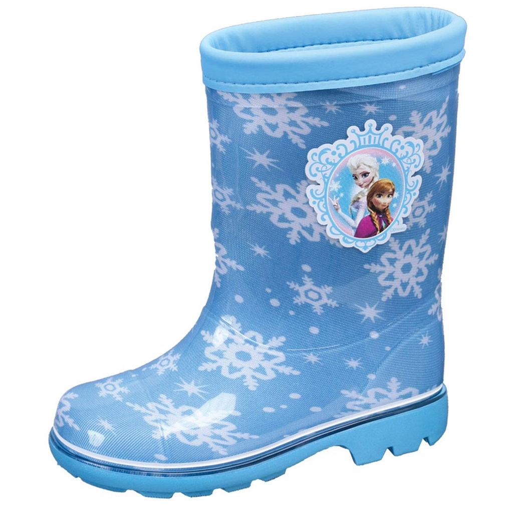 Disney Frozen Rain Boots, Made in Japan, Kids' Romp C63 Anayuki, Sizes 14-19cm, Sax, 15.0cm, 2E