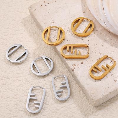 Boucles d'Oreilles Premium Boucles d'Oreilles Polyvalentes Boucles d'Oreilles Plates Simples Boucles d'Oreilles Géométriques Simples