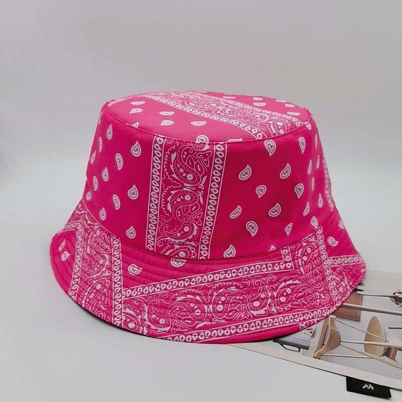 ins European and American style cashew nut print fisherman's hat men's and women's tide street fashion sunscreen hat sun hat basin hat
