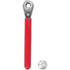 Battery Terminal Wrench,Battery Wrench Terminal 10Mm And 516 Ratchet Car Side SideTerminal Reversible Socket 516In 0.4In With 12In For Top Post Rv