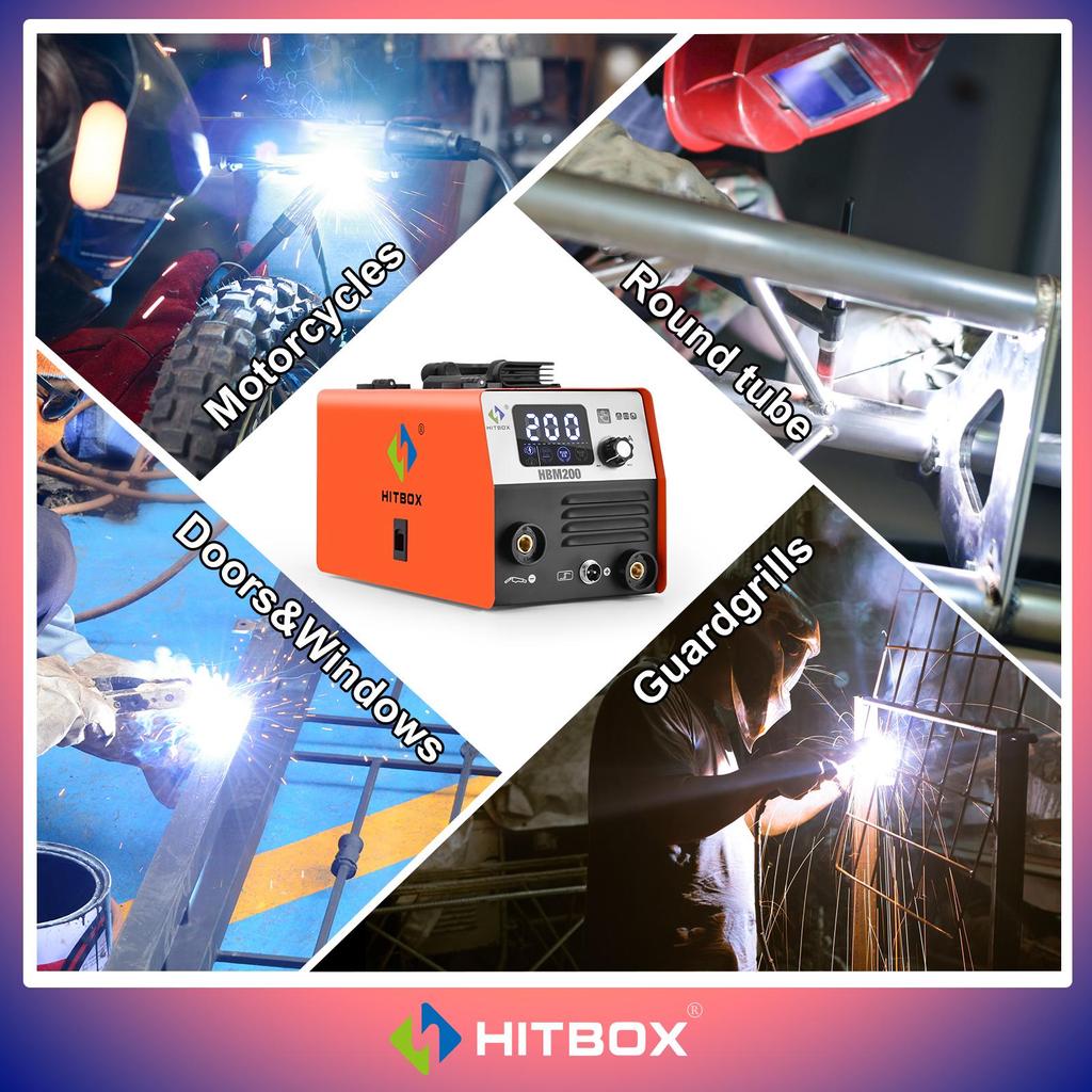 Köp HITBOX 3 in1 HBM200 MIG Semiautomatic Welding Machine without Gas