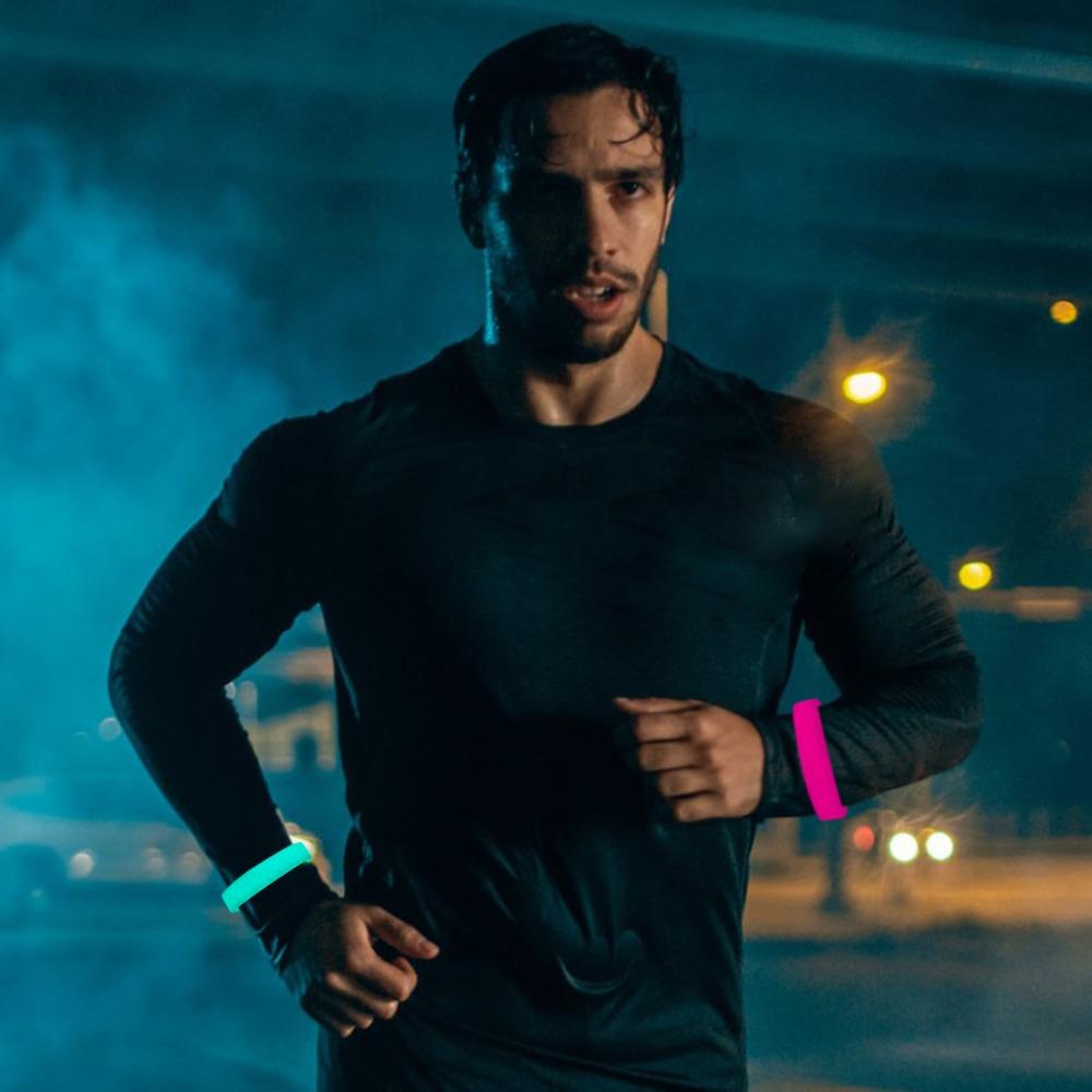 Gumový světélkující náramek Silikonový náramek Módní šperky Náramek Unisex