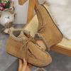 Lace-up Fleece Snow Boots 2025 Winter New Plus-size Warm Cotton Shoes for Women