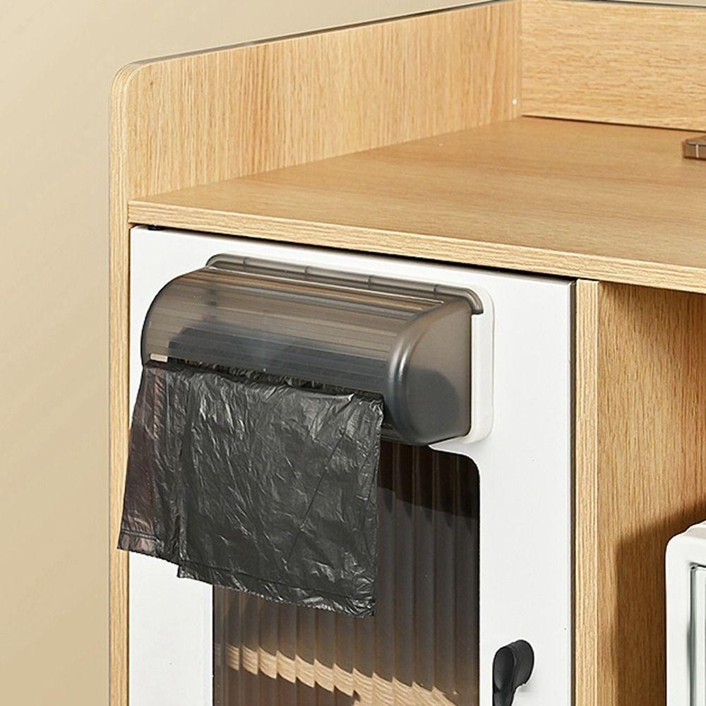 Wandmontierte Müllbeutel-Aufbewahrungsbox, Ausziehbarer Einkaufstaschenhalter, Müllbeutelspender, Küche