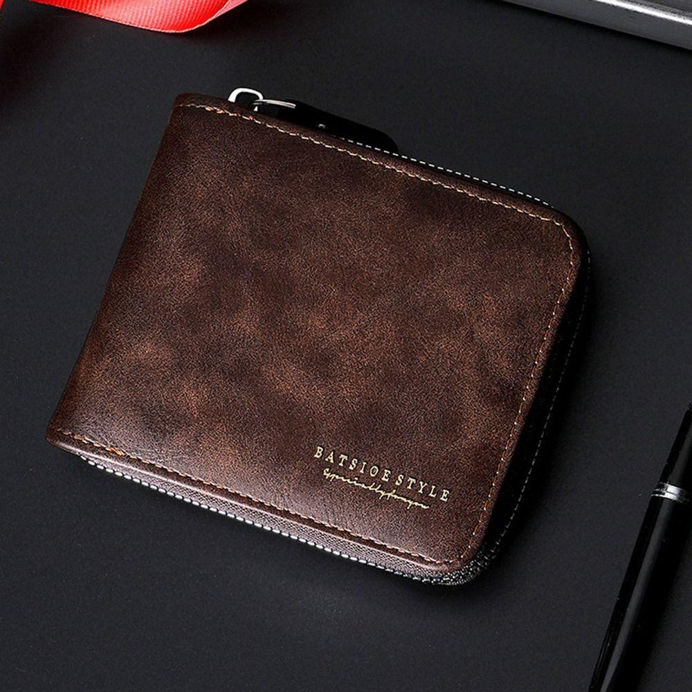 Multi-functional Men's Wallet PU Leather Credit Card Holder Mini Short Card Bag Wallet Organizer