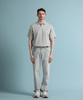 PANICALE Gray Logo Short Sleeve Polo Shirt (Type A)