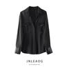 Zar Spring New Arrival Women's Clothing Fashion Style French Fashion Silk Satin Texture Crepe Shirt 2237576 800