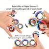 3 Stück Magnetische Ringe Spinner Fidget Spielzeug Set Finger Magnete Ringe zur Angstlinderung Therapie Fidget Pack Geschenk für Erwachsene Jugendliche Kind