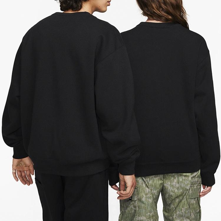 Nike Sweatshirts Unisex Black Crew Neck Thickened Regular FB8434-010