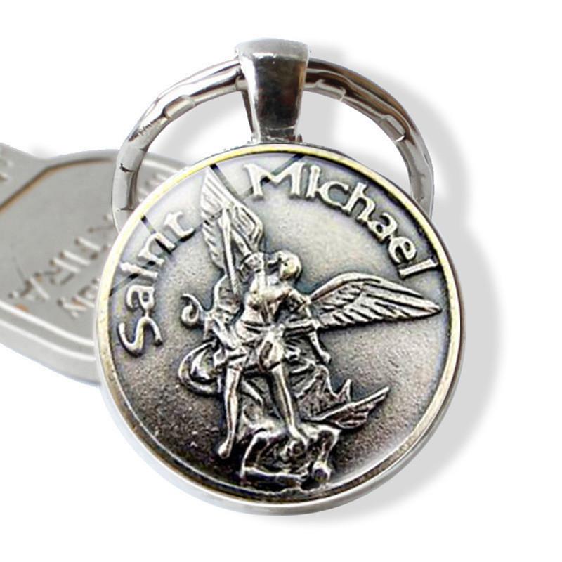Archangels Modern Seven Time Gem Keychain Chic Zinc Alloy Bag Pendant