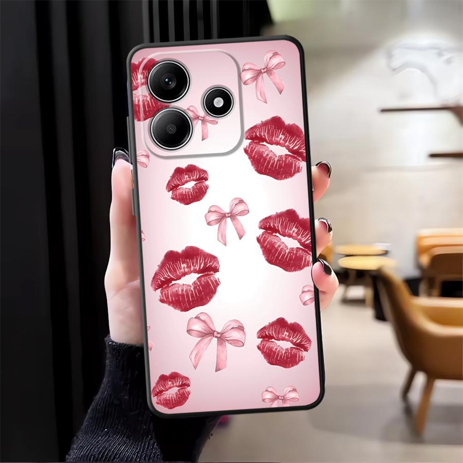 

Phone Cover Case for Xiaomi Redmi Note 14 A3 A4 A5 9 8 7 A1 12 11 K80 13 Pro Plus 12C 13C 14C 10 A2 K40 A1 Creativity Lip Print Redmi Note 12 5G