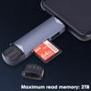 6 in1 OTG Card Reader USB 3.0 To Type C Micro USB Adapter Flash Drive Smart Memory Card Reader TF Camera Mini SD Cardreader