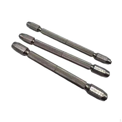 3x Watch Pin Vise Hand Drill Double Ended Repair Tool Convenient Ergonomic Parts Multipurpose