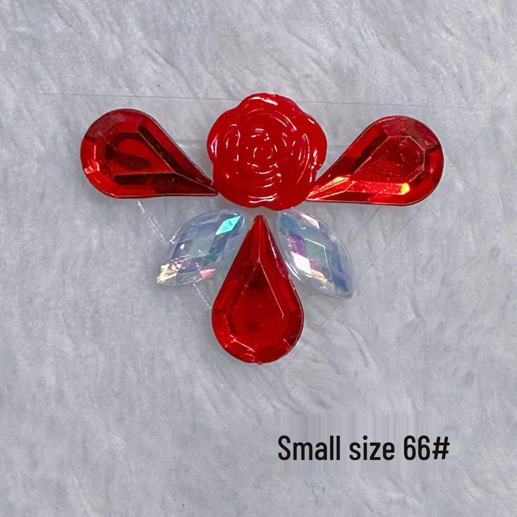 Children's Floral Face Stickers with Crystal Diamonds & Tassels for Ancient Style Makeup