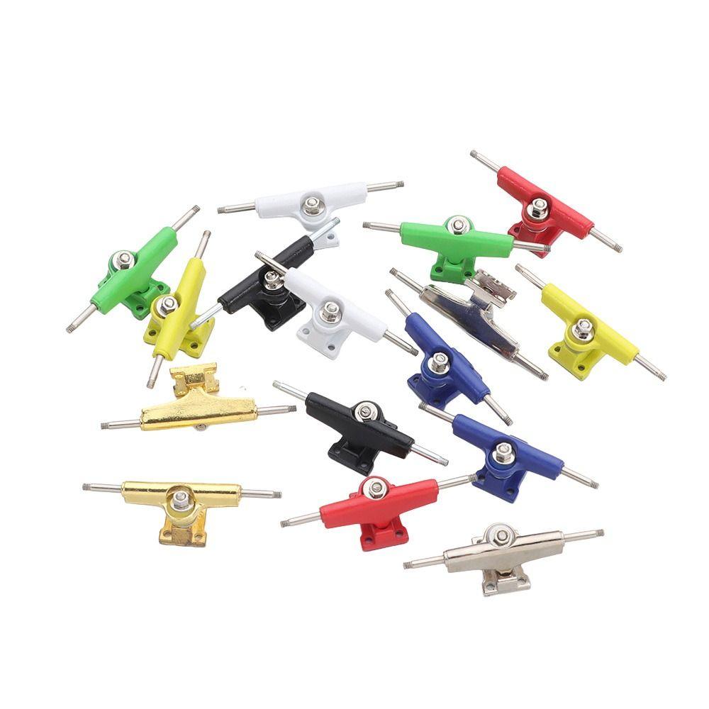 1Pair With Nuts Fingerboard Truck Toy Hobby Collectors Model Bearing Deck Brackets Mini Truck Bolts Finger Skateboard Parts