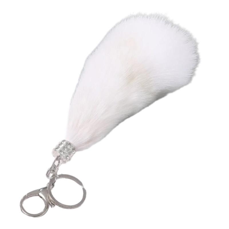 Plüschschwanz Schlüsselanhänger Schwanz Schlüsselanhänger Anhänger Tierischer Schwanz Schlüsselhalter Geldbörse Tasche Anhänger Schlüsselanhänger Zubehör