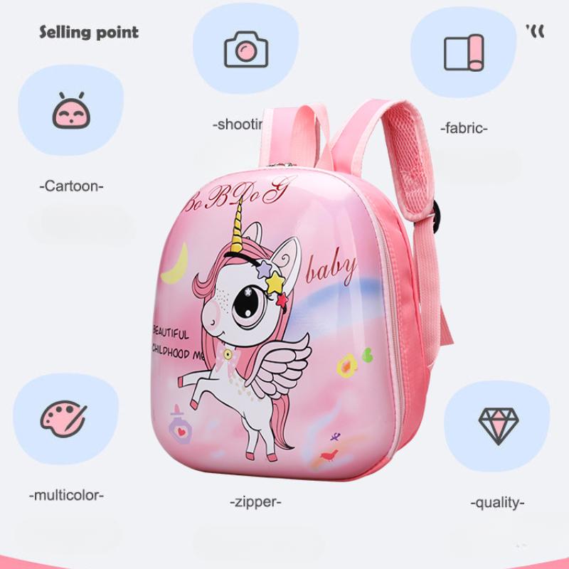 New Cute 3D Cartoon Primary School Students Schoolbags EVA Hard Shell Kindergarten Backpack for Boys and Girls Grades 1-3 Lightweight Portable Satchel