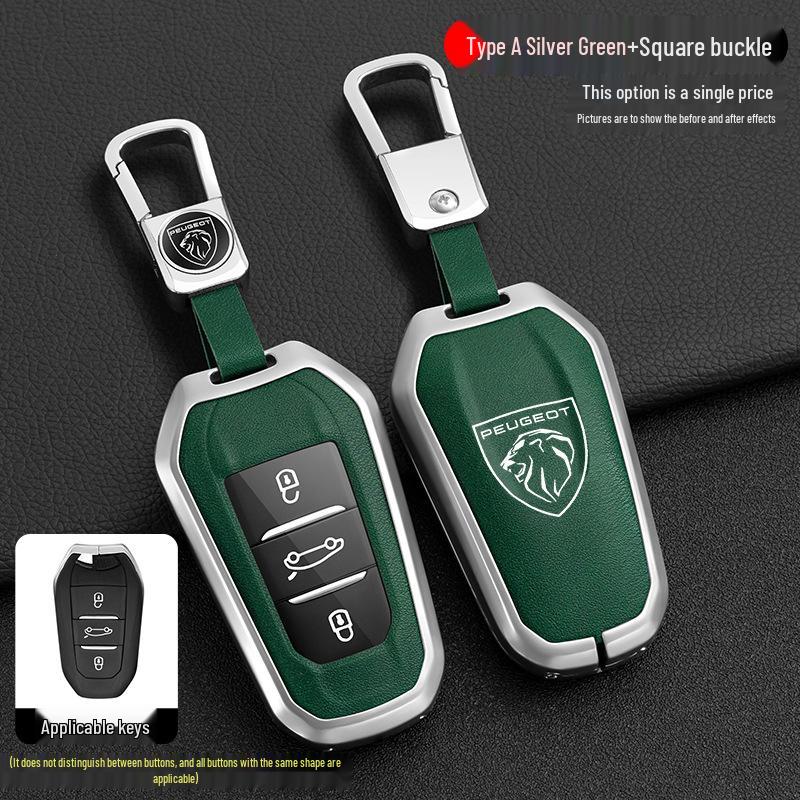Peugeot 408 Car Key Cover Compatible with 4008, 308, 3008, 508, 5008, 2008 Models - Snap Button Shell