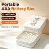 27 Slots AA AAA Battery Storage Box Honeycomb Battery Organizer Case Portable Dustproof Container with Protective Lid