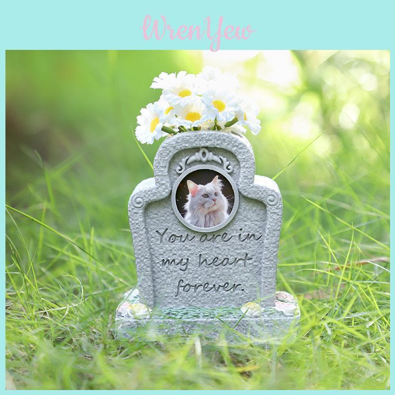 Lapide Commemorativa in Resina per Animali Domestici per Ricordo del Cane e Decorazione da Giardino