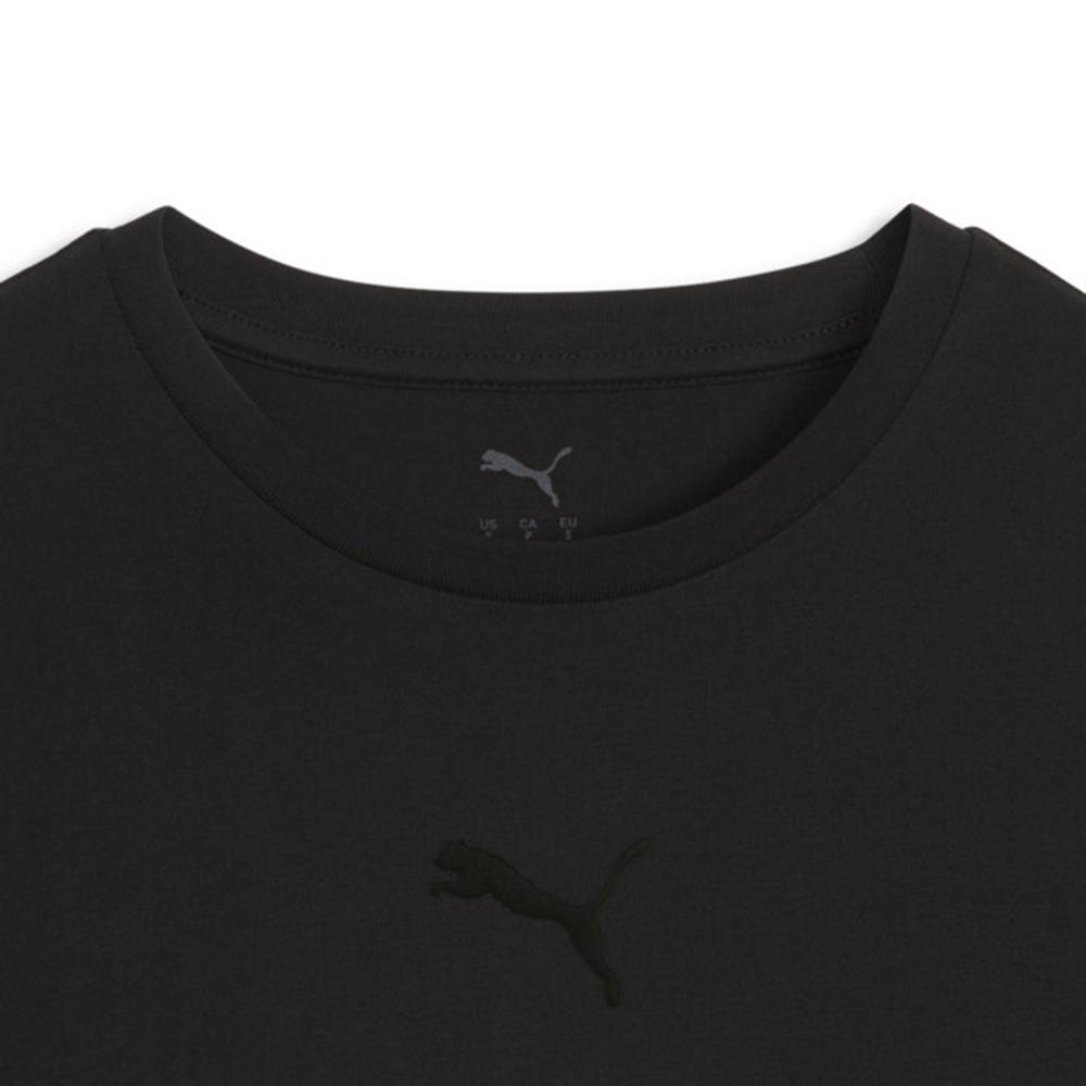 Puma Knitted Simple Solid Color Round Neck Short Sleeve T-Shirt Women tops 637774-01