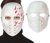 Eishockey-Maske Weiß Blutverschmiert Jason Freitag der 13. Mörder Killer Halloween
