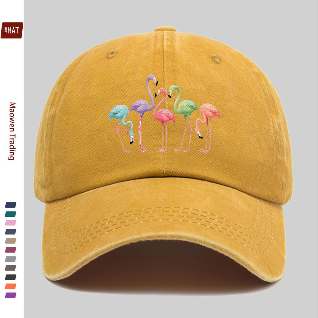 Pc Stück Bunte Flamingo-Print Trucker-Kappe Verstellbare Snapback-Kappe mit Flamingo Leicht Geeignet für Männer Frauen für
