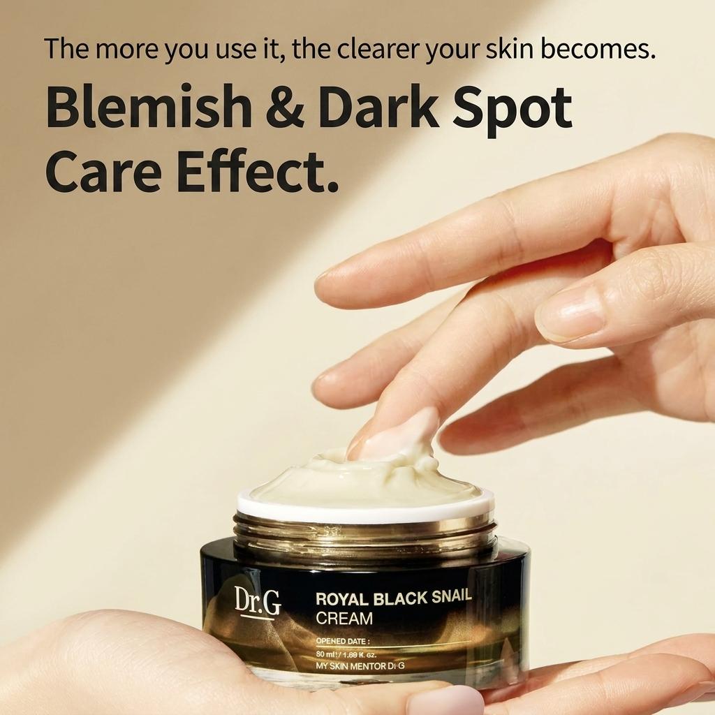 Dr.G Royal Black Snail Cream (50ml X 2) - [KOREAN SKINCARE] Premium Firming & Nourishing Moisturizer