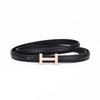Womens Slim Genuine Leather Belt With Zinc Alloy Buckle Casual Office Chic Waistband Dresses Pants Skirts
