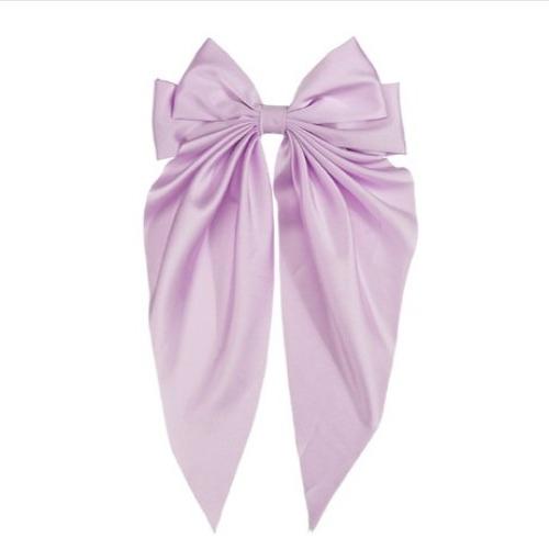 Ethereal Tulip Mermaid Iridescent Bow Hair Claw with Ribbon Tails Sweet Girl Pearlescent Color Fashion Shark Clip for Women