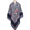 Women's Plus Size Retro Print Shawl Scarf - Large Square Evening Dress Wrap